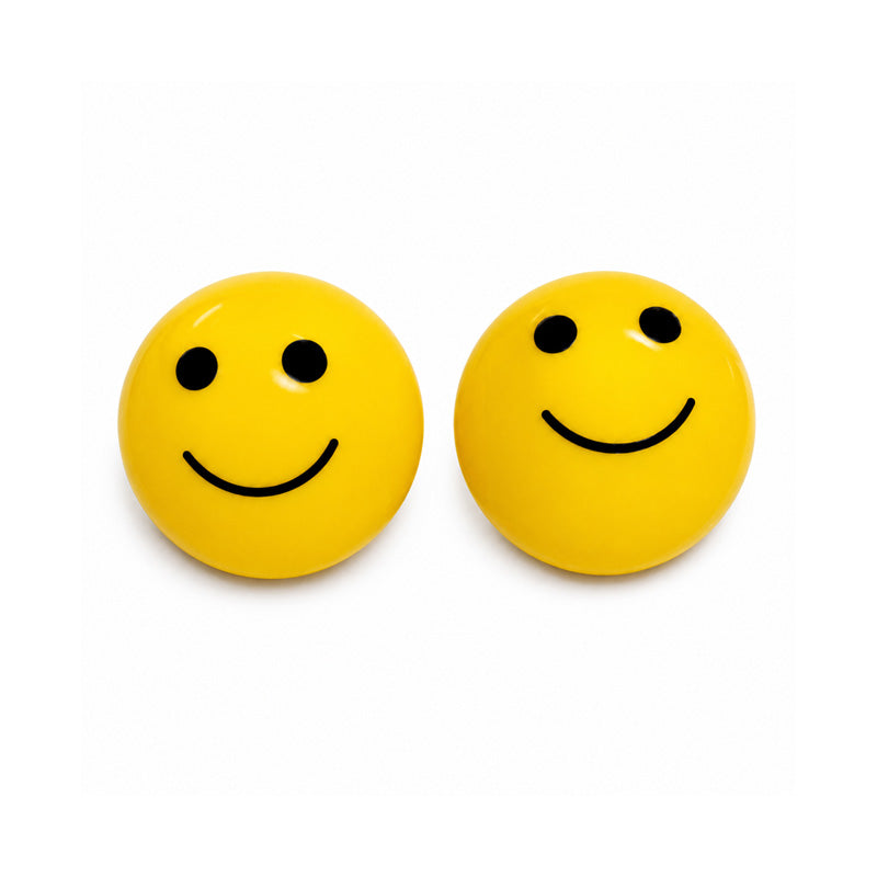 Pack of 2 Smiley Face Valve Caps Schrader Type