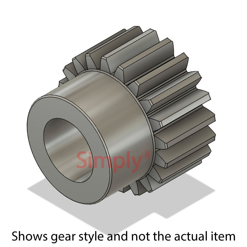 SS25/100B-25 Metric EN8 Spur Gear 100 Tooth 2.5 Mod Pilot Bored 25mm (H8)