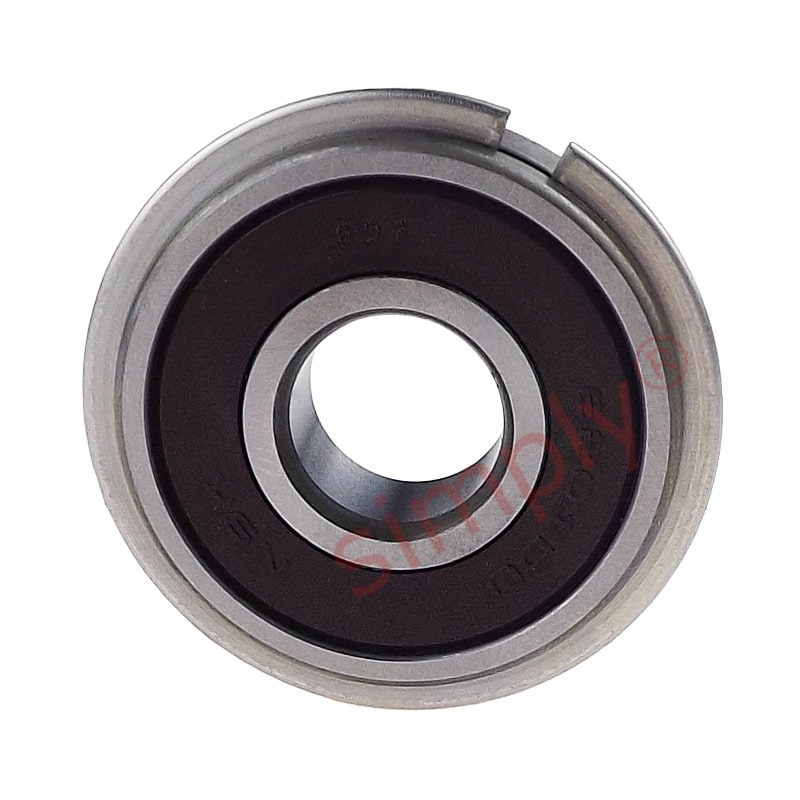 NSK 6201DDUNR Rubber Sealed Deep Groove Ball Bearing With Snap Ring 12x32x10mm