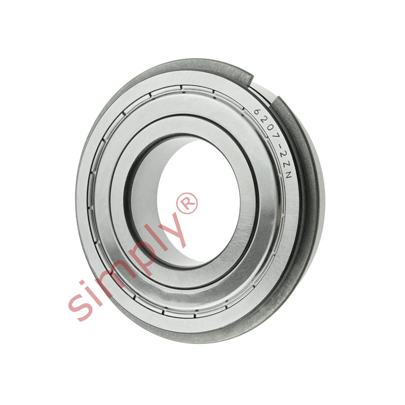 Major Brand 62072ZNR/C3 Metal Shielded Snap Ring Deep Groove Ball Bearing 35x72x17mm