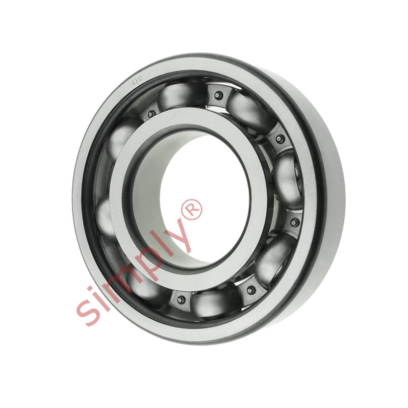 6312 Budget Open Type Deep Groove Ball Bearing 60x130x31mm