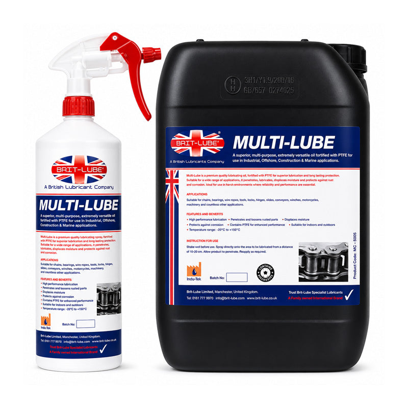 Brit-Lube Indu-Tek Multi-Lube 205 Litre - Allow 2-3 Days
