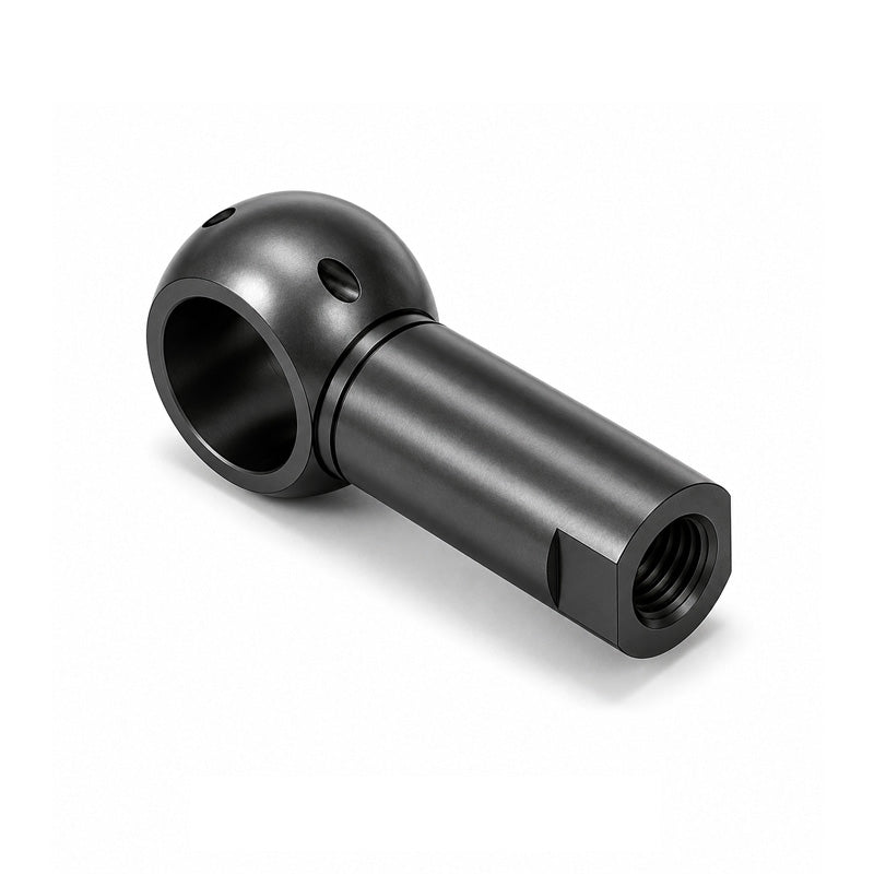 Chiavette B19 Right Hand Steel Ball Socket with Internal Snap Ring and Holes for Safety Clip 19mm Ball Diameter M14x1.5 Thread - Allow 2-3 Days