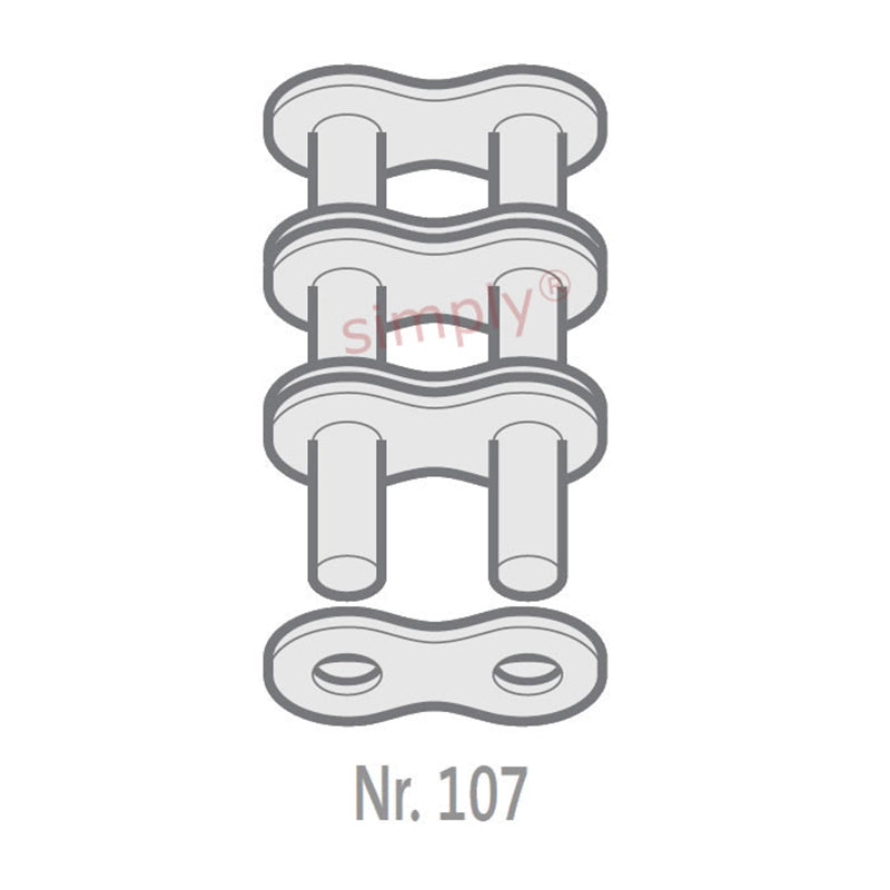 Renold Blue Box 24B-3-NO107 BS Triplex Chain Outer Link To Be Riveted 1-1/2 inch Pitch
