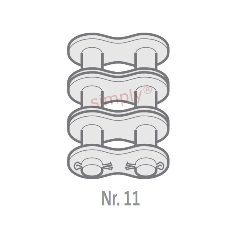 Renold Blue Box 80-3-NO11 ANSI / AS Triplex Chain Cottered Connecting Link 1 inch Pitch