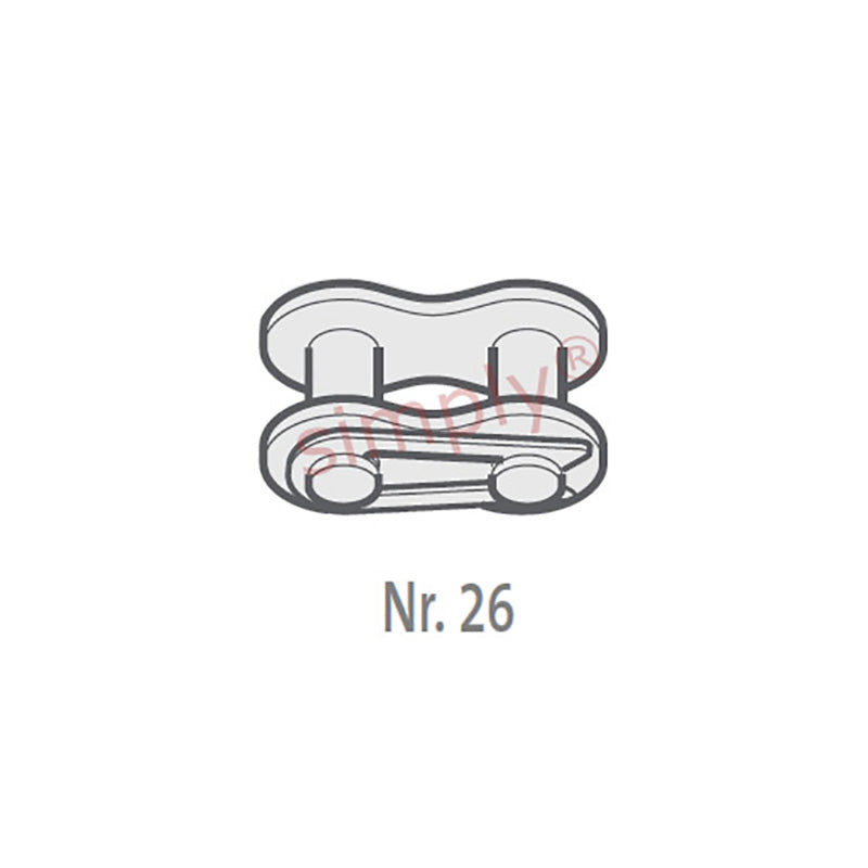 Renold Blue Box 60-1-NO26 ANSI / AS Simplex Chain Connecting Link With Spring Clip 3/4 inch Pitch