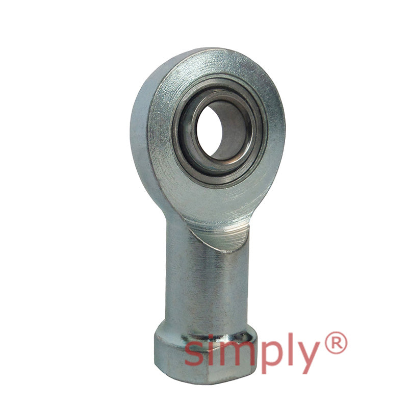 Fluro EIL17D Left Hand Zinc Plated Steel Maintenance Free Female Plain Rod End M16 Thread