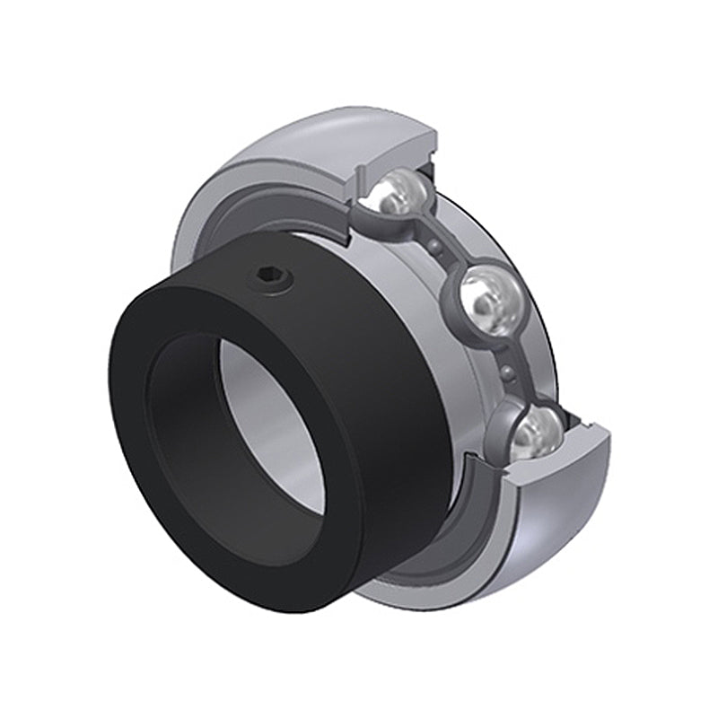 SNR ES201G2 Metric Flatback Spherical Outer Bearing Insert 12mm Bore 40mm Outside Diameter with Eccentric Collar - Allow 2-3 Days
