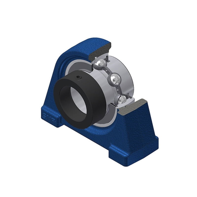 SNR EXPAE204N Threaded Base Small Footprint Metric Pillow / Plummer Block Housing with Eccentric Collar Insert 20mm Bore - Allow 2-3 Days