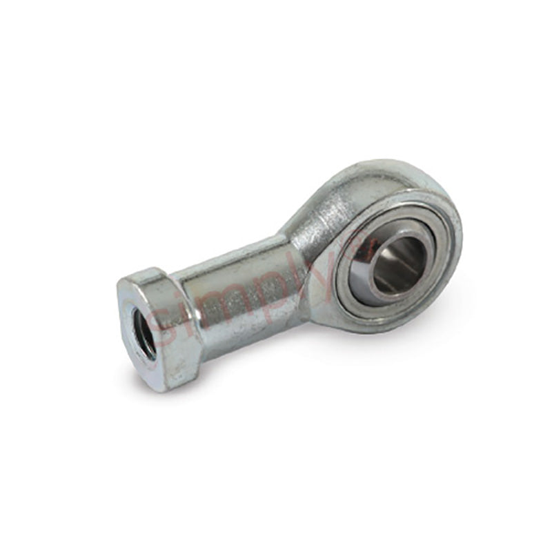 Dunlop FSL-M06 Left Hand Metric Stainless Steel / PTFE Lined Maintenance Free Plain Female Rod End M6x1 Thread