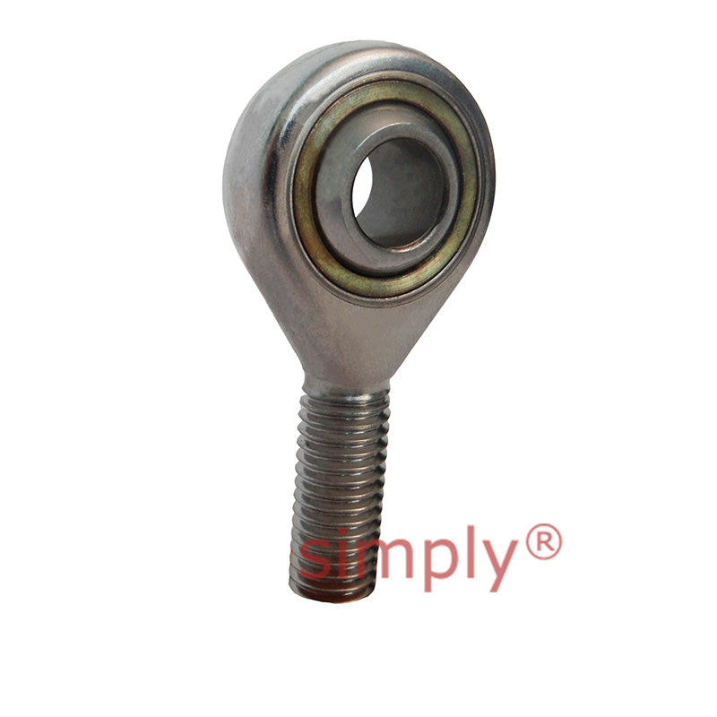 Fluro GALRSW35 Left Hand Stainless Steel / PTFE Lined Maintenance Free Male Plain Rod End M36x2 Thread
