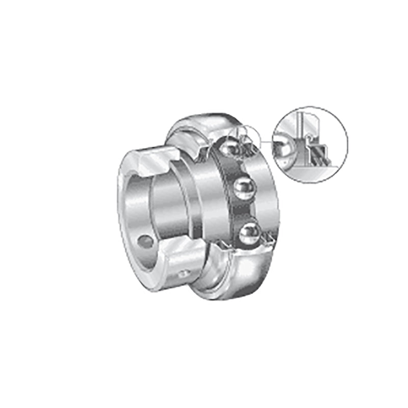 INA GE70XLKTTB Metric Spherical Outer Bearing Insert with T Seals and Eccentric Collar 70x125x66mm