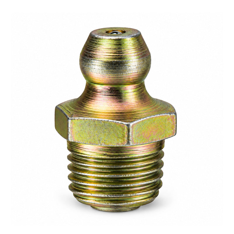 5/16 Drive Fit No Ball Check Hardened Mild Steel Zinc Plated Straight Hydraulic Grease Nipples
