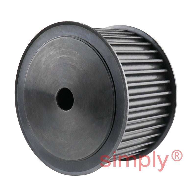 Drive-Flex P38-8M-50F - 8mm Pitch 38 Tooth Flanged HTD Type Steel Pilot Bore Timing Pulley for 50mm Wide Belts