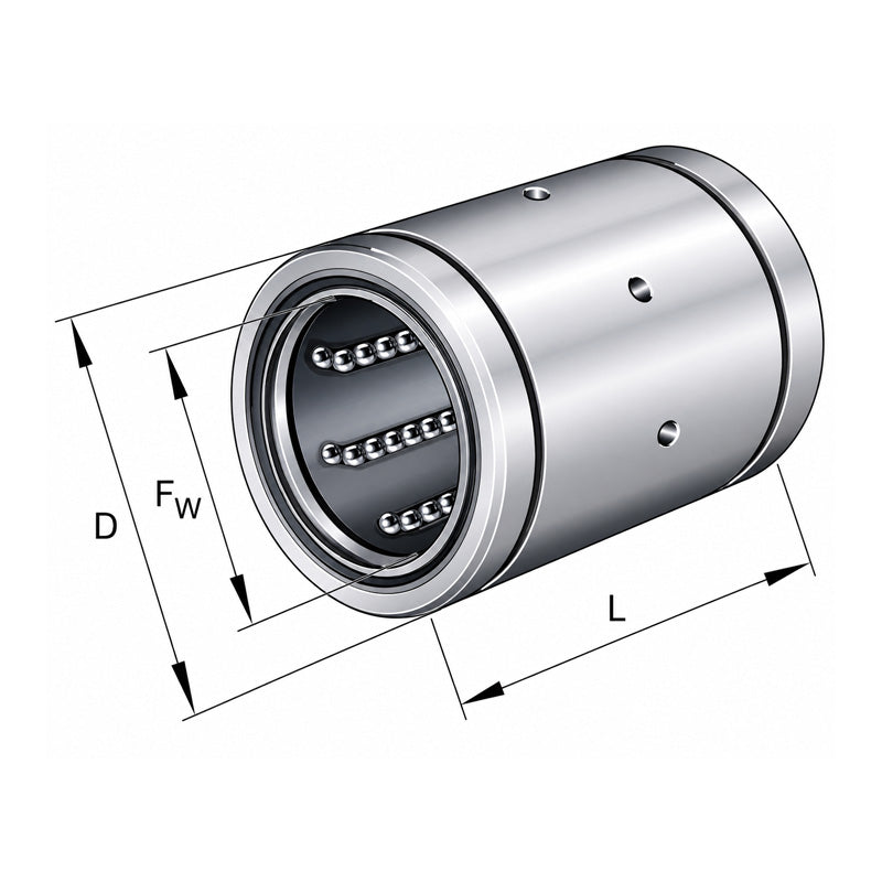 INA KBS40PP Linear Ball Bushing with Contact Seals 40x62x80mm