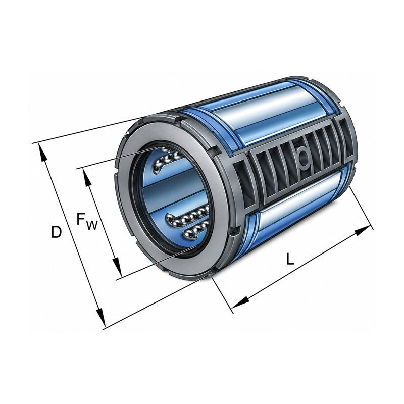 INA KS40PP Closed Self Aligning Linear Ball Bushing with Contact Seals 40x62x80mm