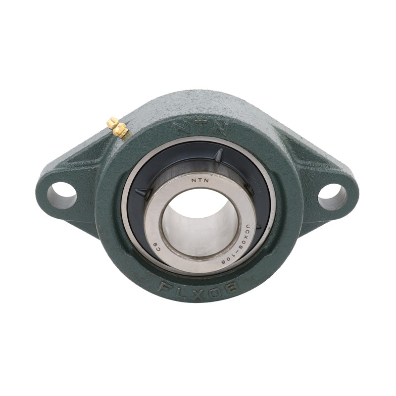 NTN UCFL309-112D1 Imperial Two Bolt Oval Cast Iron Flange Housing with 1-3/4 inch Bore Insert - Allow 2-3 Days