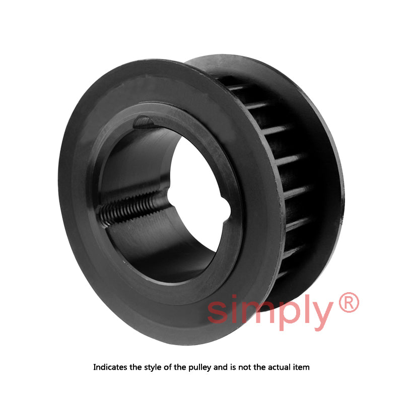 PC8M-60S-21 - 8mm Pitch 60 Tooth Polychain and Synchrochain Steel Taper Bore Timing Belt Pulley for 21mm Wide Belts
