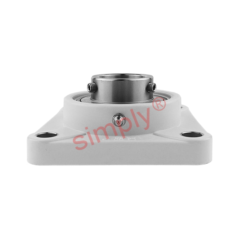 RHP PSF20CR Thermo Plastic Four Bolt Square Flange Housing with 20mm Bore Stainless Insert - Allow 2-3 Days