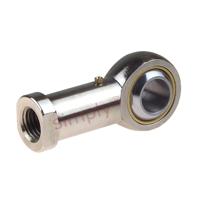 Codex SILKAC6M Left Hand Steel / Bronze Lined Plain Female Rod End M6 Thread