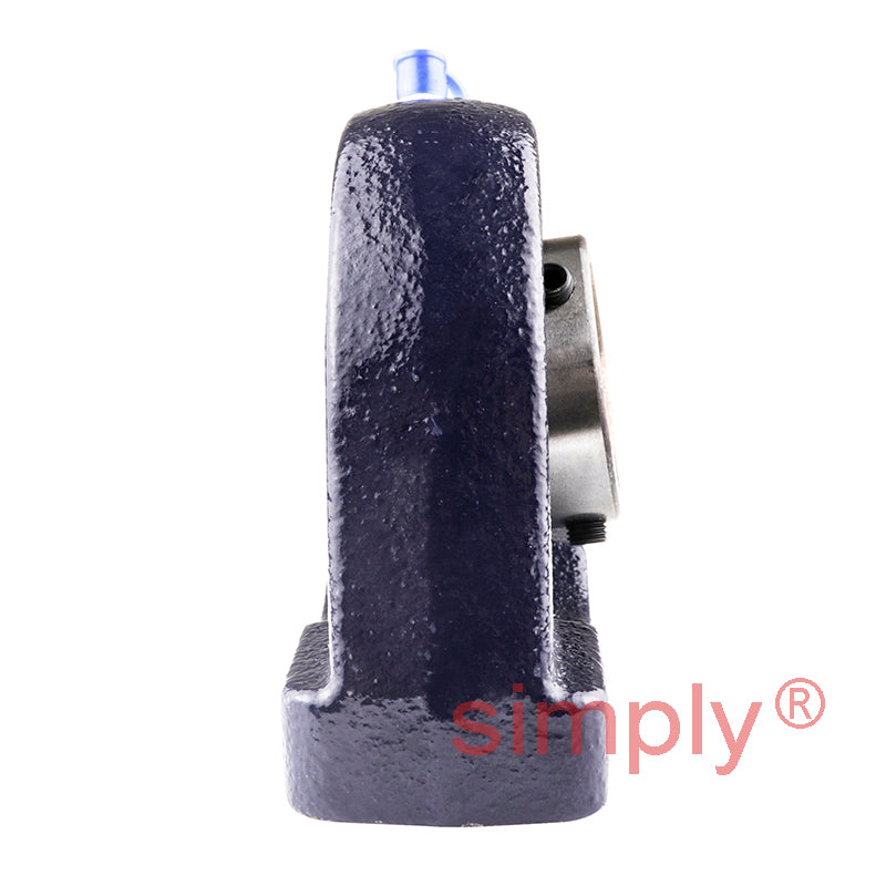RHP SNP30A Threaded Base Small Footprint Pillow / Plummer Block and 30mm Bore Grub Screw Flat Back Insert