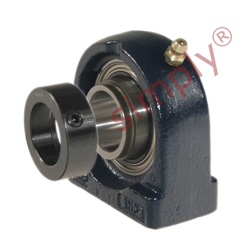 RHP SNP20EC Threaded Base Small Footprint Pillow / Plummer Block and 20mm Bore Flat Back Collar Insert