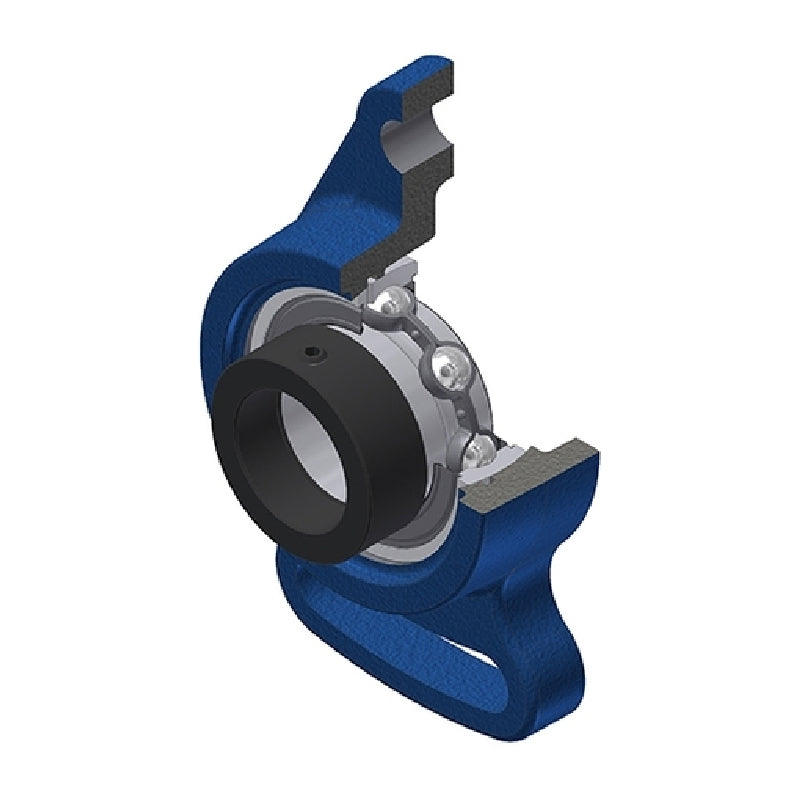 SNR ESFA203 Metric Cast Iron Adjustable Flange Unit with Eccentric Collar Insert 17mm Bore - Allow 2-3 Days