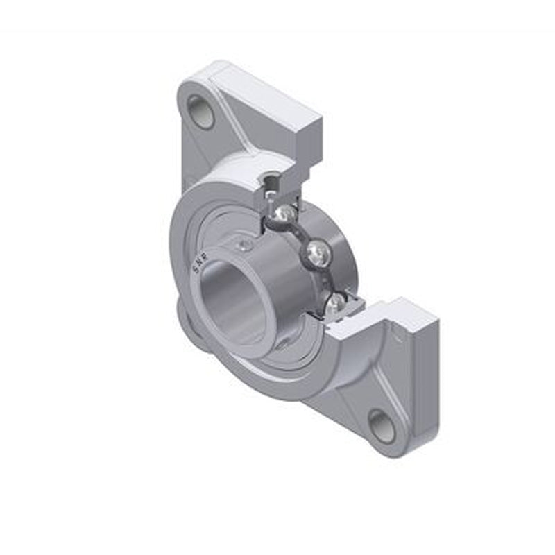 SNR MUCFPL207-22 Imperial Thermoplastic Four Bolt Square Flanged Bracket Housing Unit with 1-3/8 inch Bore Insert - Allow 2-3 Days