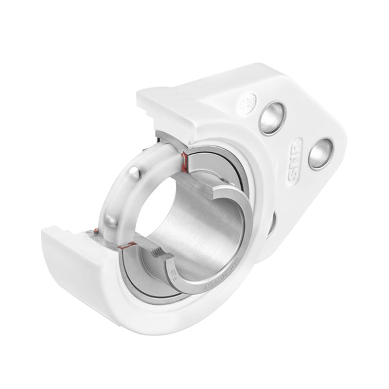 SNR SUCFBL207FG1 Metric Sentinel Thermoplastic Three Bolt Flanged Bracket Housing Unit with 35mm Bore Insert - Allow 2-3 Days