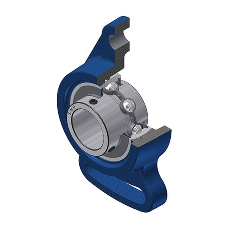 SNR UCFA210 Metric Cast Iron Adjustable Flange Unit with 50mm Insert - Allow 2-3 Days