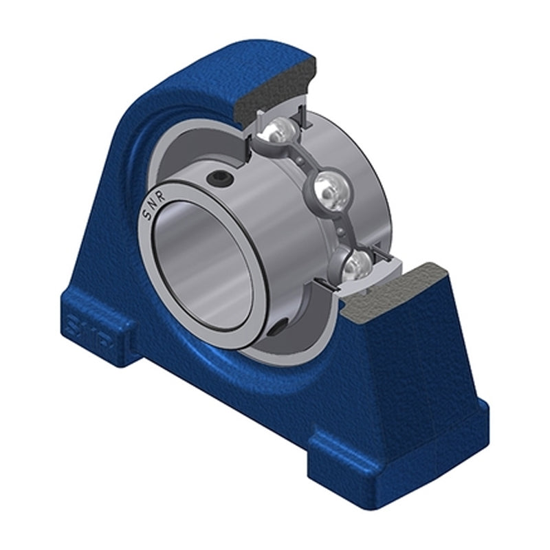 SNR UCPAE204 Threaded Base Small Footprint Metric Pillow / Plummer Block Housing Supplied with 20mm Bore Insert