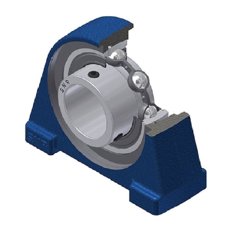 SNR USPAE206N Threaded Base Small Footprint Metric Pillow / Plummer Block Housing Supplied with 30mm Bore Insert - Allow 2-3 Days
