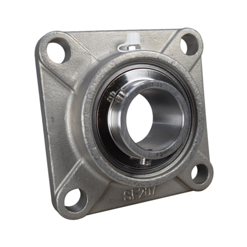 SSUCF209-26 Imperial Four Bolt Square Stainless Steel Flange Housing with 1-5/8 inch Bore Stainless Insert