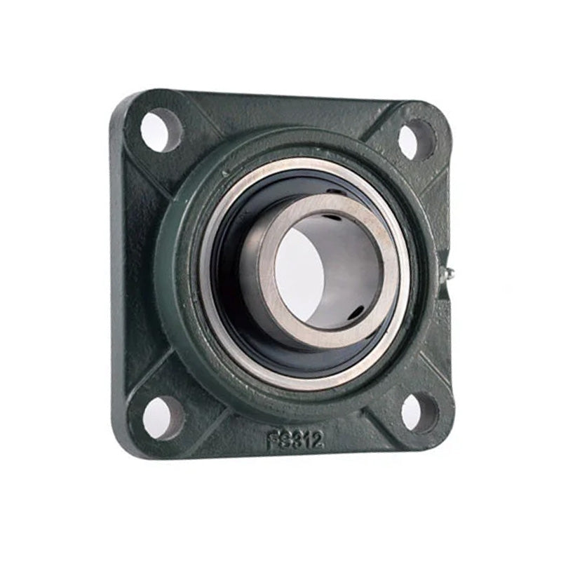 UCFS305 Metric Four Bolt Square Cast Iron Flange Housing with 25mm Bore Insert