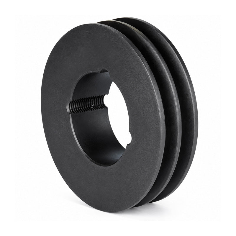 90X2SPZ 90mm Pitch Diameter SPZ Section Tapered Locking Bush Type Pulley with 2 Grooves (Bush not Incl.)