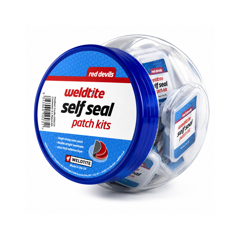 Jar of 36 x 6 Packs Red Devil Self Sealing Patches for Cycle Tyre Inner Tubes