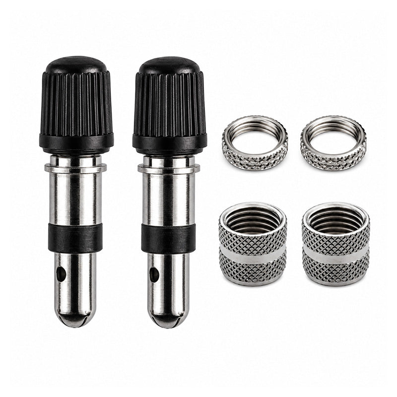 Pack of 2 Easy Pump Valves with 2 x Top Caps and 2x Rim Nuts
