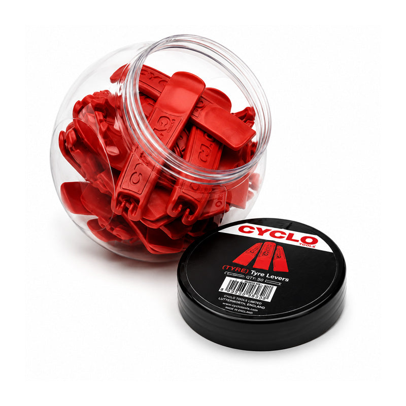 Jar of 30 Extra Strong Ezytech Tyre Levers For Cycle Tyres