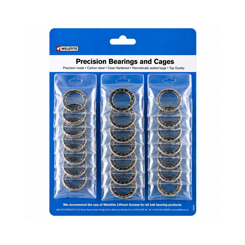 5/32 inch Case Hardened Ball Bearings in Cage Retainers (20 pairs)