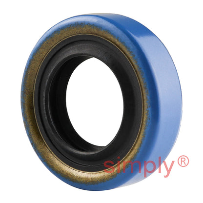 0.62x1.12x0.31 inch Metal Cased Nitrile Rubber Rotary Shaft Oil Seal R6 Style
