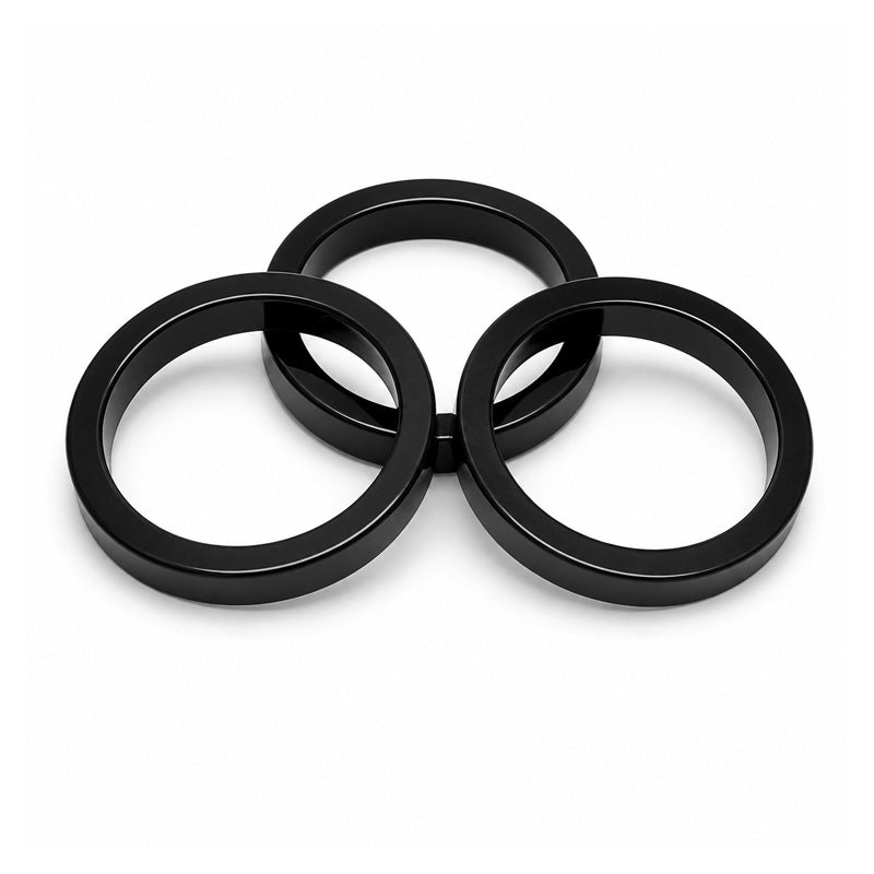 Pack of 3 Headset Spacers 5mm Thick x 1-1/8 inch Inside Diameter