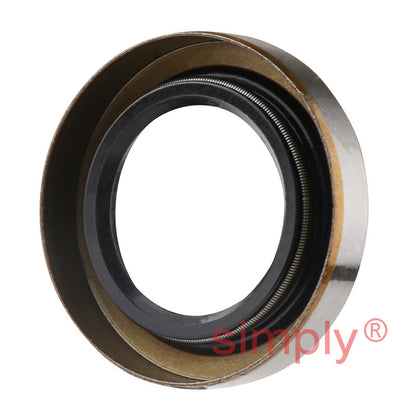 0.87x1.37x0.25 inch Metal Cased Nitrile Rubber Rotary Shaft Oil Seal with Garter Spring