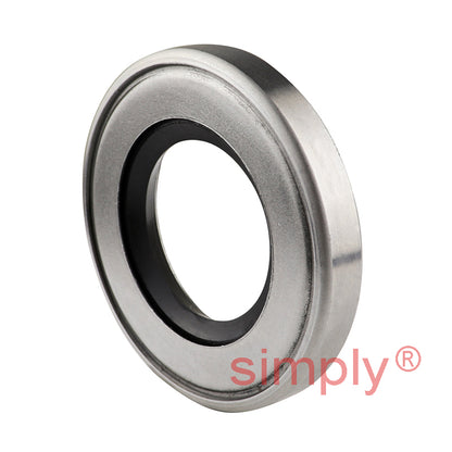 1.37x2.5x0.37 inch FKM Rubber Imperial Single Lip Rotary Shaft Oil Seal with Garter Spring