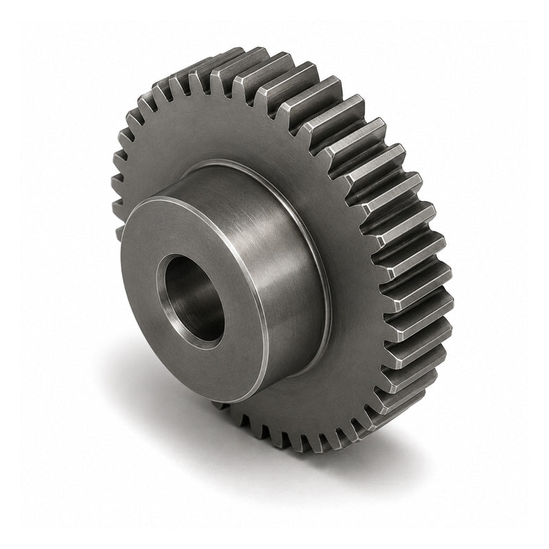 SS10DP/45B-0.875 Imperial EN8 Steel Spur Gear 45 Tooth 10 DP Bored 0.875 inch (H8)