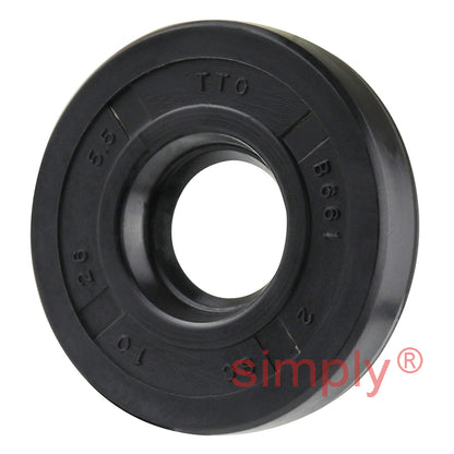 10x26x5.5mm Nitrile Rubber Single Lip Rotary Shaft Oil Seal with Garter Spring SC / R21
