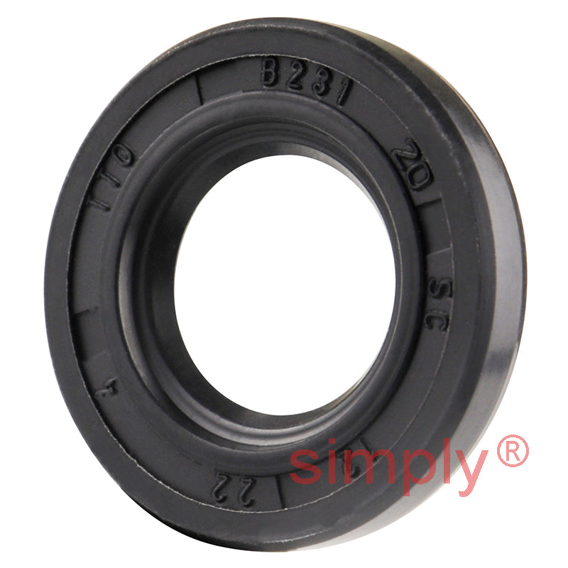 12x22x4mm Nitrile Rubber Single Lip Rotary Shaft Oil Seal SC / R21