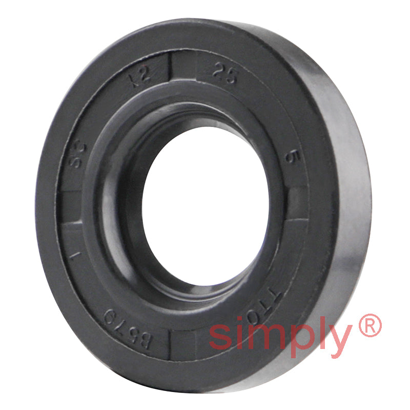 12x25x5mm Nitrile Rubber Single Lip Rotary Shaft Oil Seal SC / R21