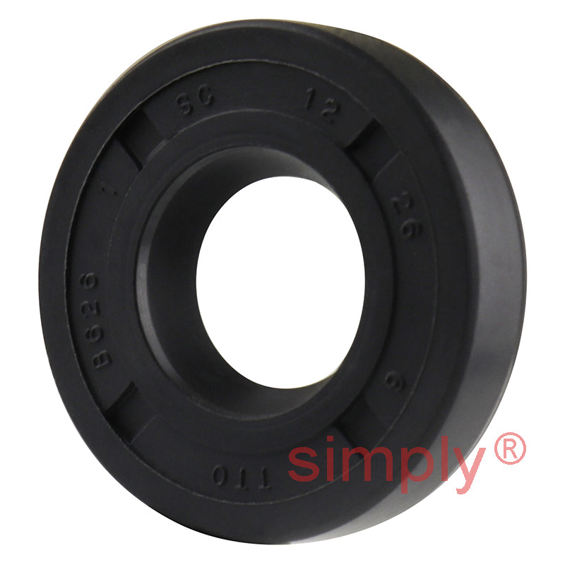 12x26x6mm Nitrile Rubber Single Lip Rotary Shaft Oil Seal with Garter Spring SC / R21