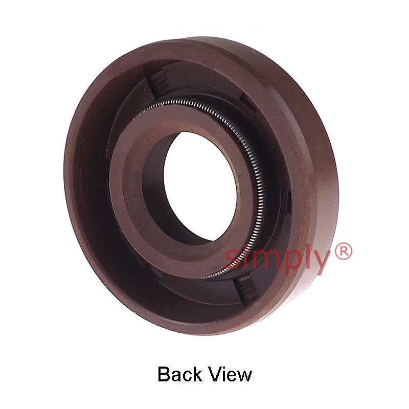 12x28x7mm TC / R23 Double Lip FKM Rubber Metric Rotary Shaft Oil Seal with Garter Spring