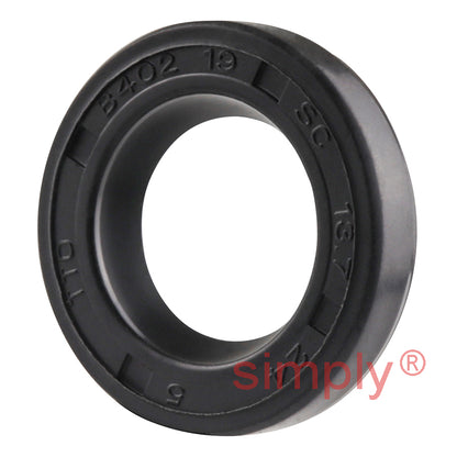 13.7x24x5mm Nitrile Rubber Single Lip Rotary Shaft Oil Seal SC / R21
